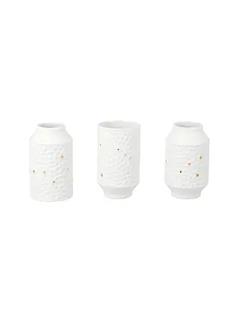 RAEDER | Minivasen Set 3tlg. Sternenbild Weiss | 